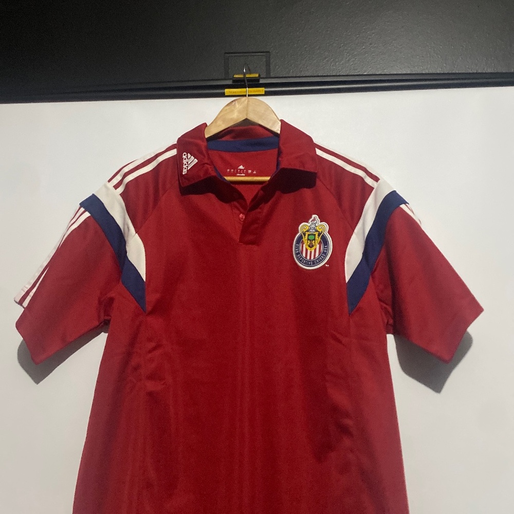 Adidas L Club Deportivo Guadalajara (Chivas) 2007-08 Polo Jersey - Picture 4 of 9